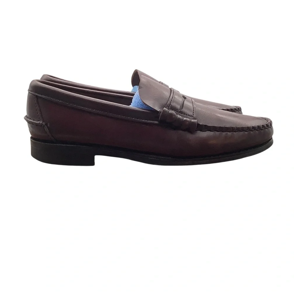 Hand-sawing Classic Brown Leather Loafers‎ size 8.5